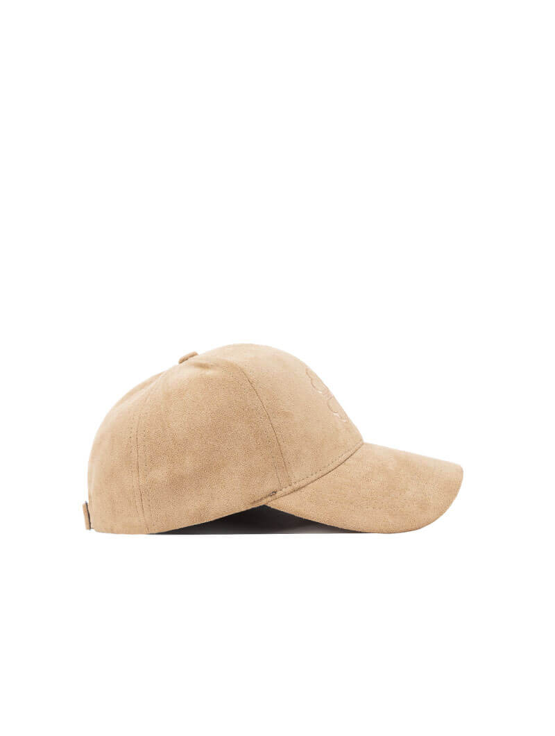 Casquette daim à détail